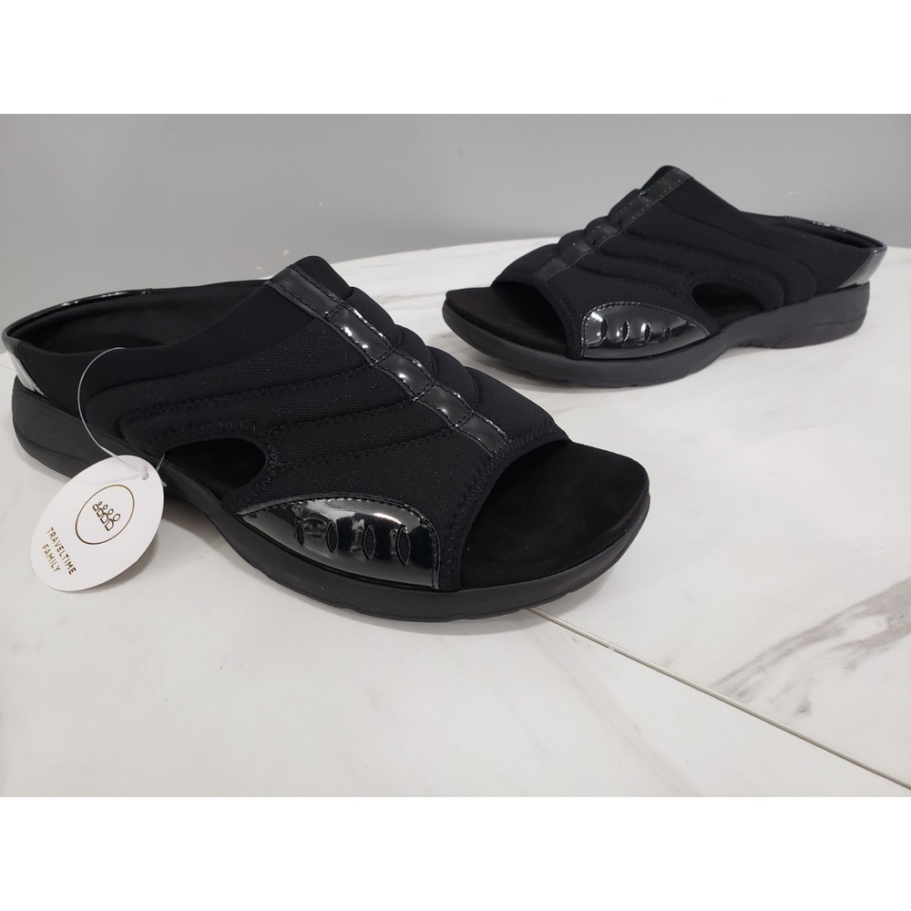 NEW WITHOUT BOX - SIZE 12 - Easy Spirit Traciee 2 Women's Sandal Black Open Toe